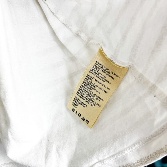 Maeve by Anthropologie Long Sleeve White & Gold Striped Top - Picture 10 of 10